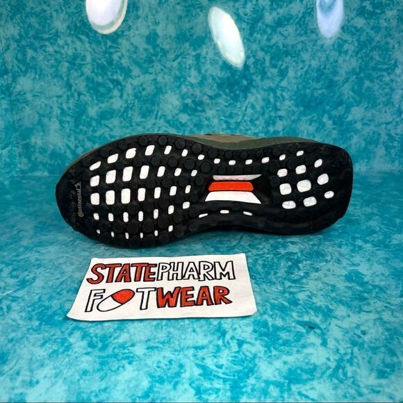 Adidas Ultraboost S&L 'Raw Khaki' Women’s Cushioned Green Low Top Shoes - Picture 4 of 5